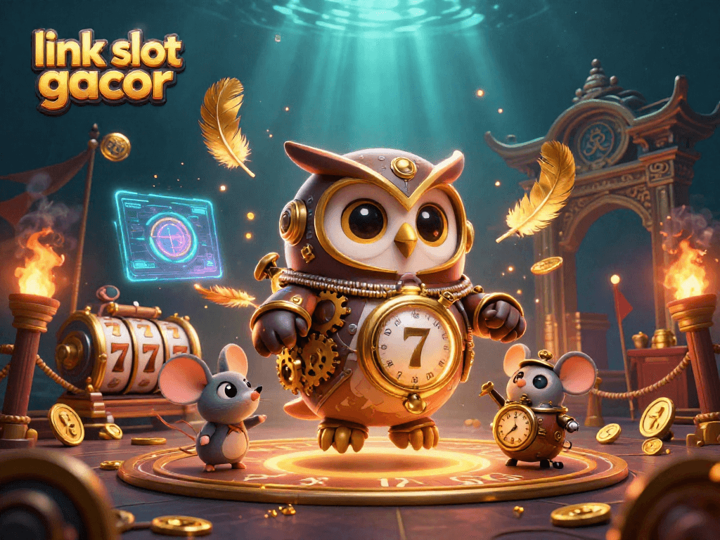 Menggenggam link slot gacor dengan karakter kasino 3D yang penuh warna dan elemen menarik, menampilkan keseruan taruhan.