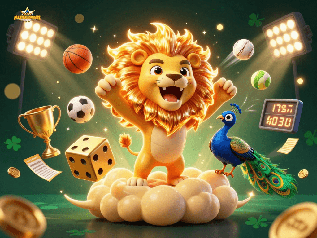 Engage with thrilling action in MASTERSPIN188, showcasing vibrant imagery of sports betting excitement.