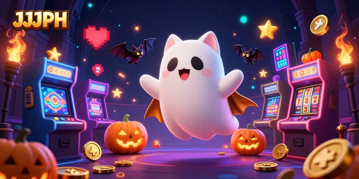 Maglaro gamit ang JJJPH sa nakaka-engganyong mga slot machine sa isang haunted casino.
