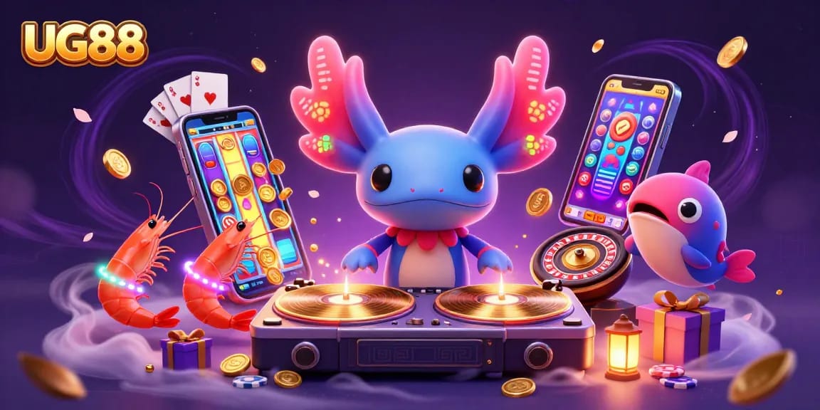 Spin exciting games at UG88 with vibrant characters and dynamic betting elements.