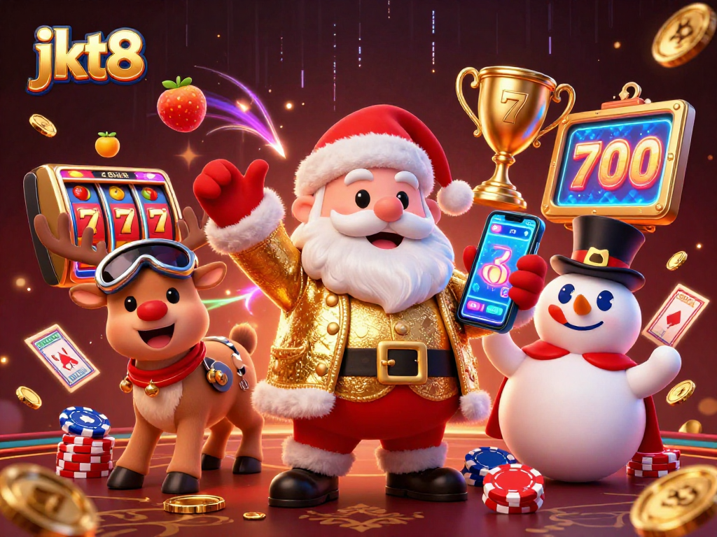 Menangkan jackpot di jkt8 dengan Santa 3D dan teman casino yang ceria!