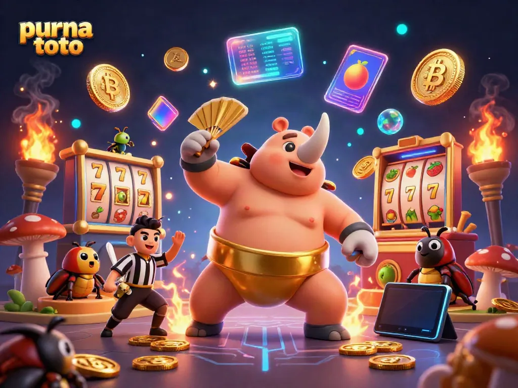 Menangkan permainan slot gacor di purna toto dengan koin emas berhamburan dari juara samurai kumbang.