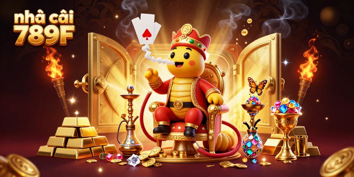 Experience the vibrant world of nhà cái 789F with colorful casino elements and characters.