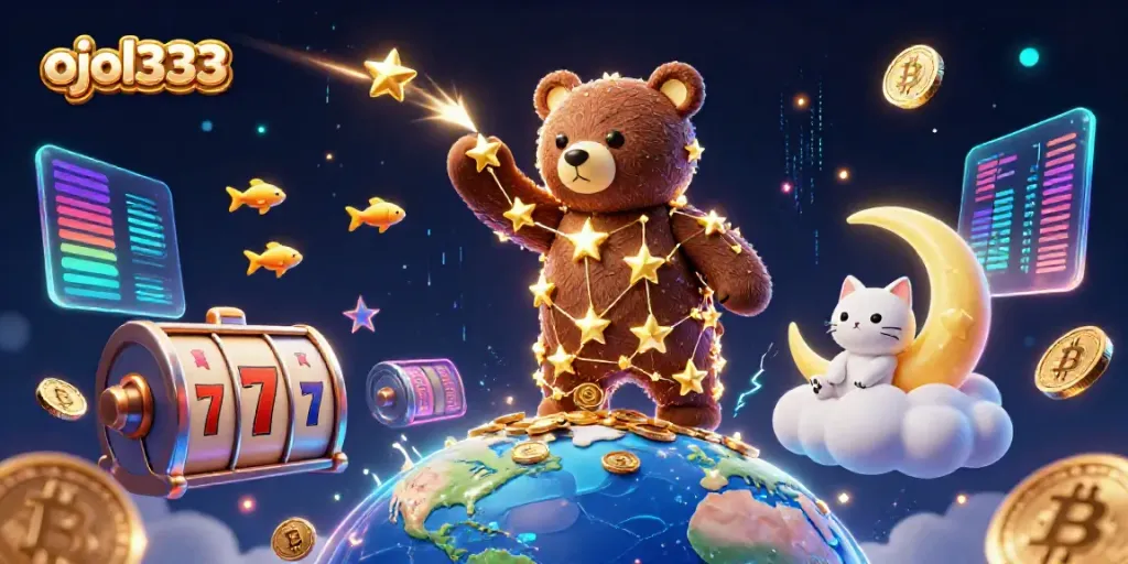 Play dynamic games at ojol333 featuring vibrant slot elements and animated characters.