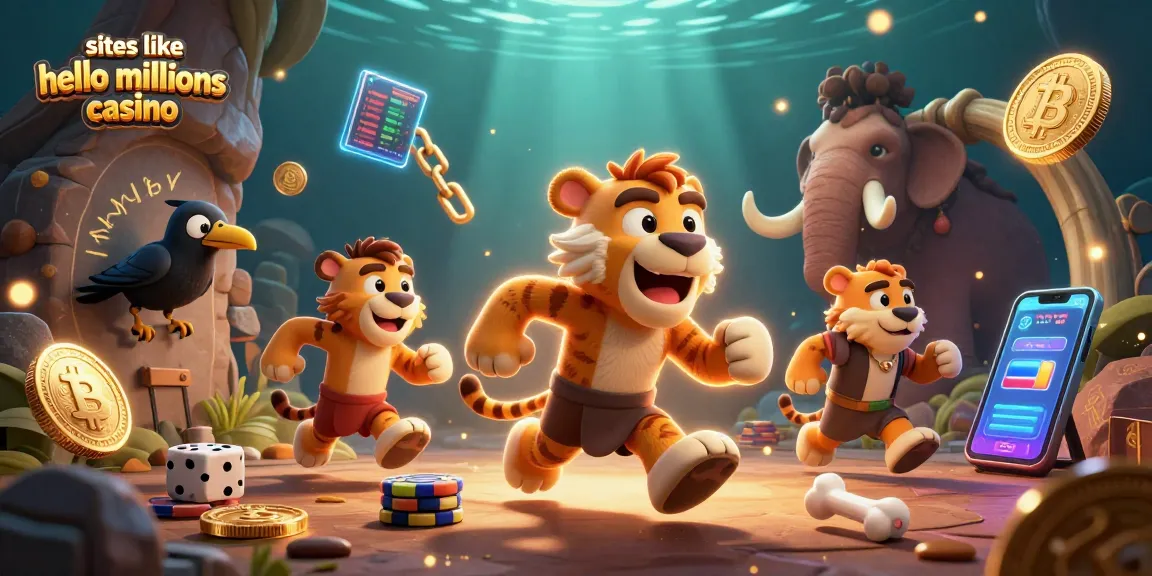 Experience the excitement of gaming at sites like Hello Millions Casino with colorful characters and vibrant gameplay.