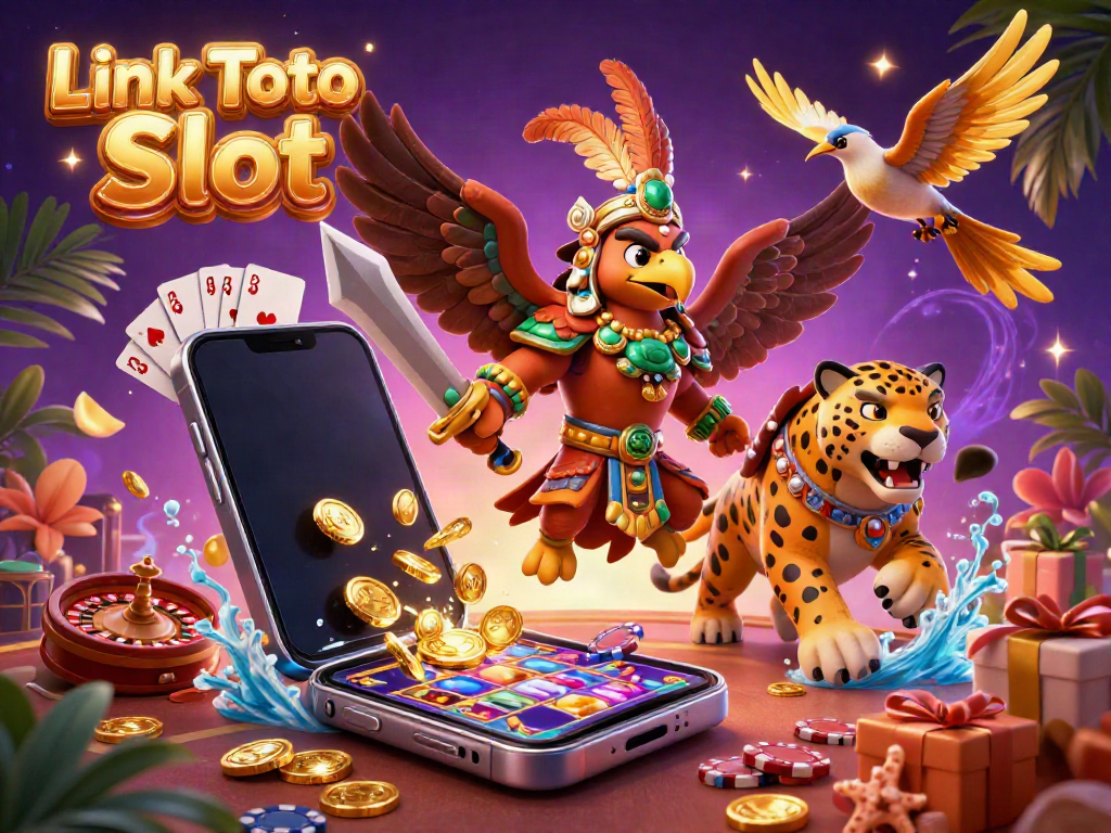 Menghadirkan keseruan permainan dengan Link Toto Slot dan para pahlawan Aztec dalam ilustrasi 3D yang dinamis.