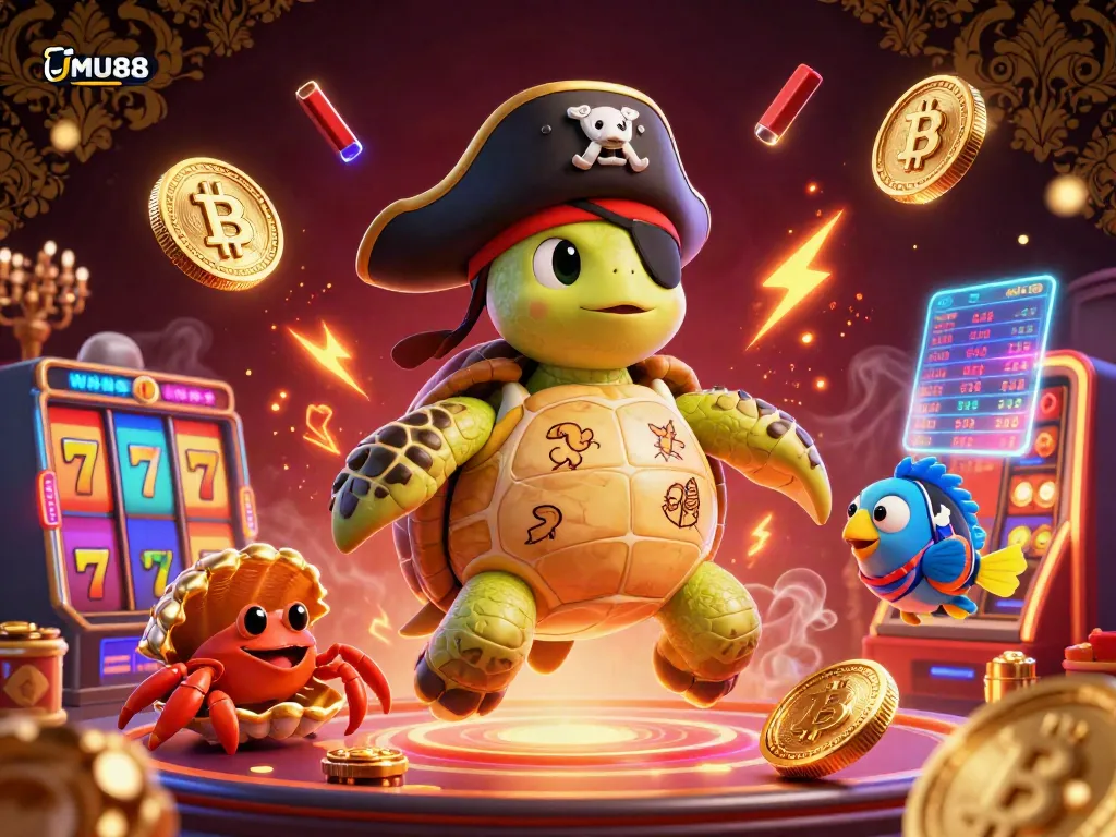 Spin the reels and win big with MU88 in a vibrant, captivating casino scene featuring exciting characters.