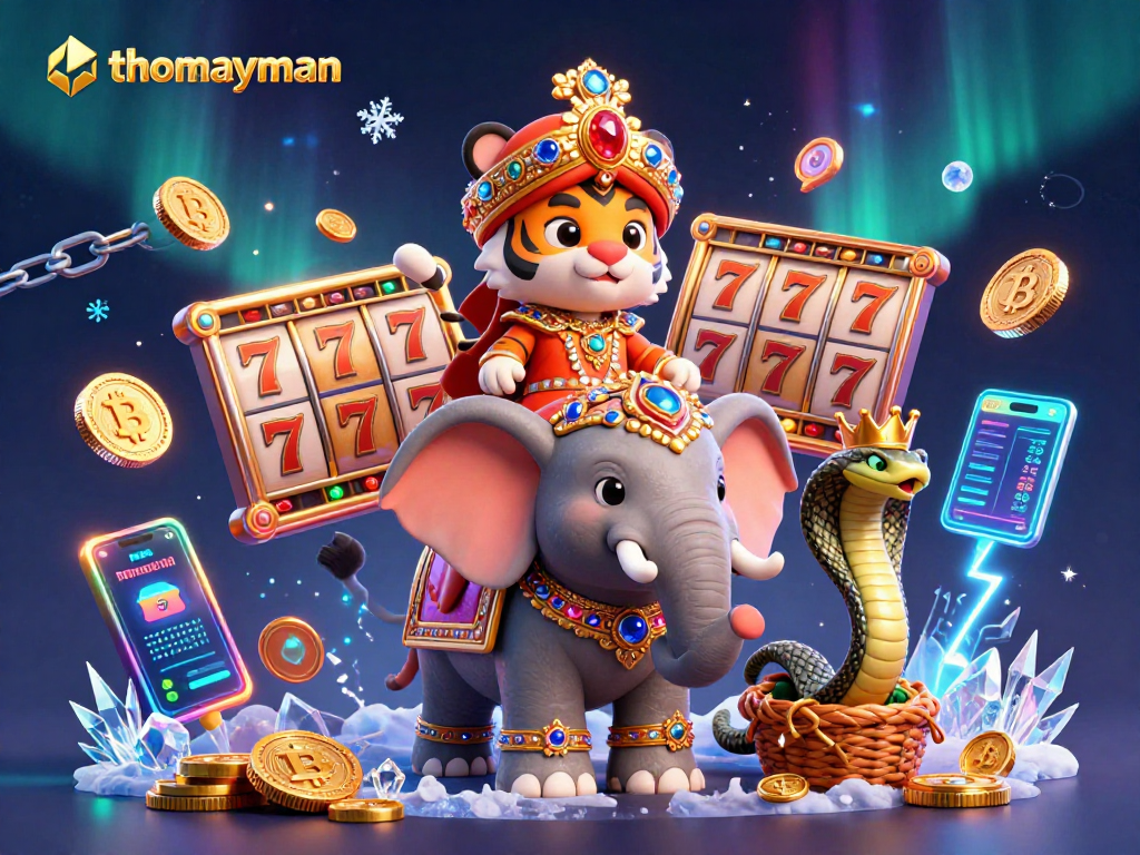 Engage in thrilling gameplay at thomayman with vibrant golden jackpot reels and dynamic 3D characters.