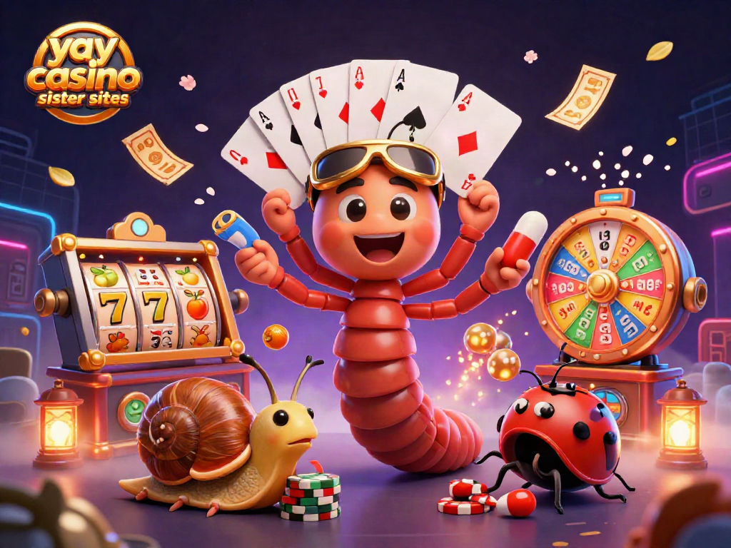Experience the excitement of yay casino sister sites with a vibrant 3D casino scene.