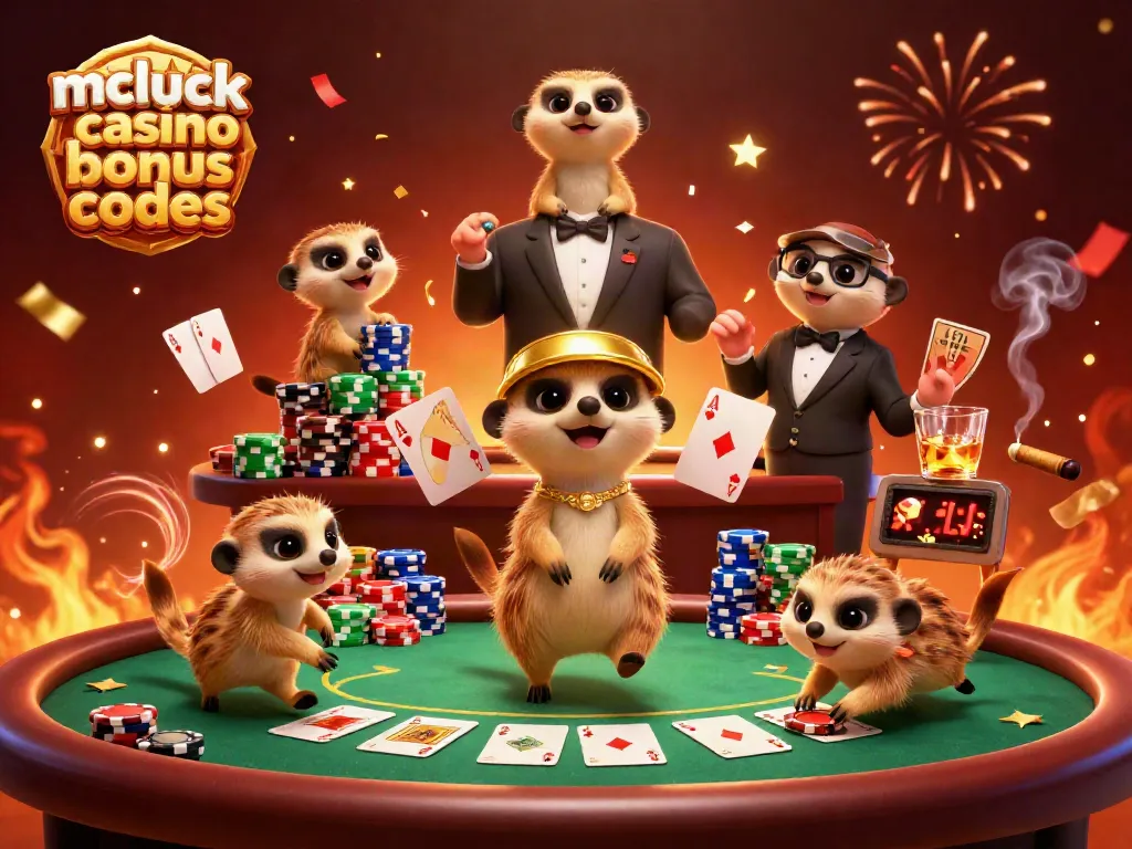 Engage with mcluck casino bonus codes while meerkats operate a lively casino scene
