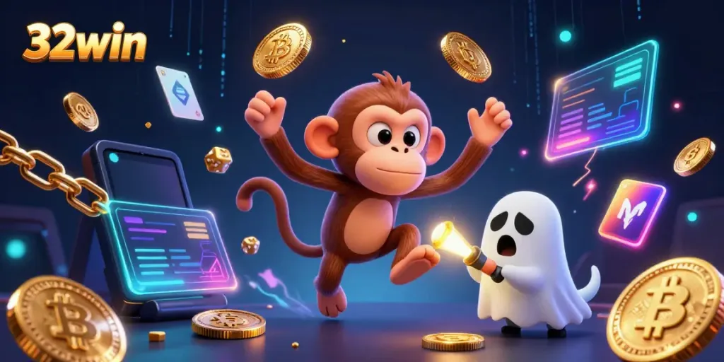 Experience thrilling moments at 32win with our playful poltergeist and ghost-hunter puppy in action.