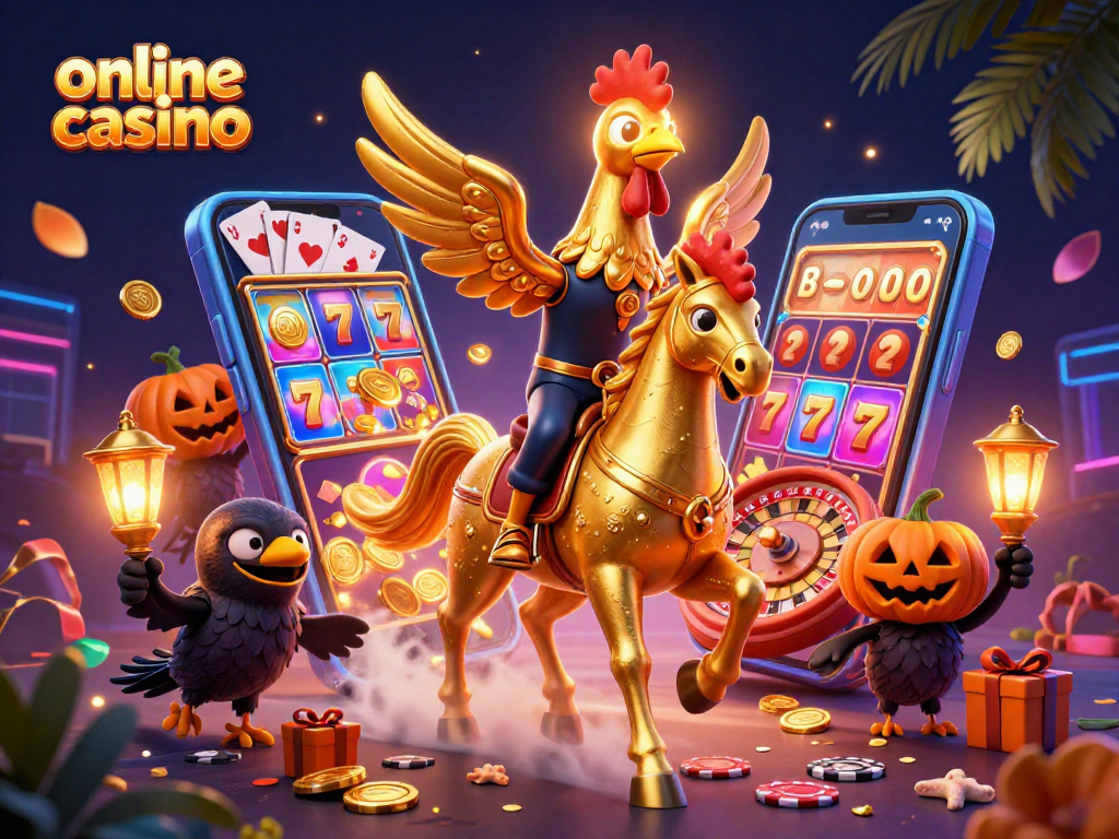 Engage with our vibrant online casino scene featuring golden rooster and exciting slot games.