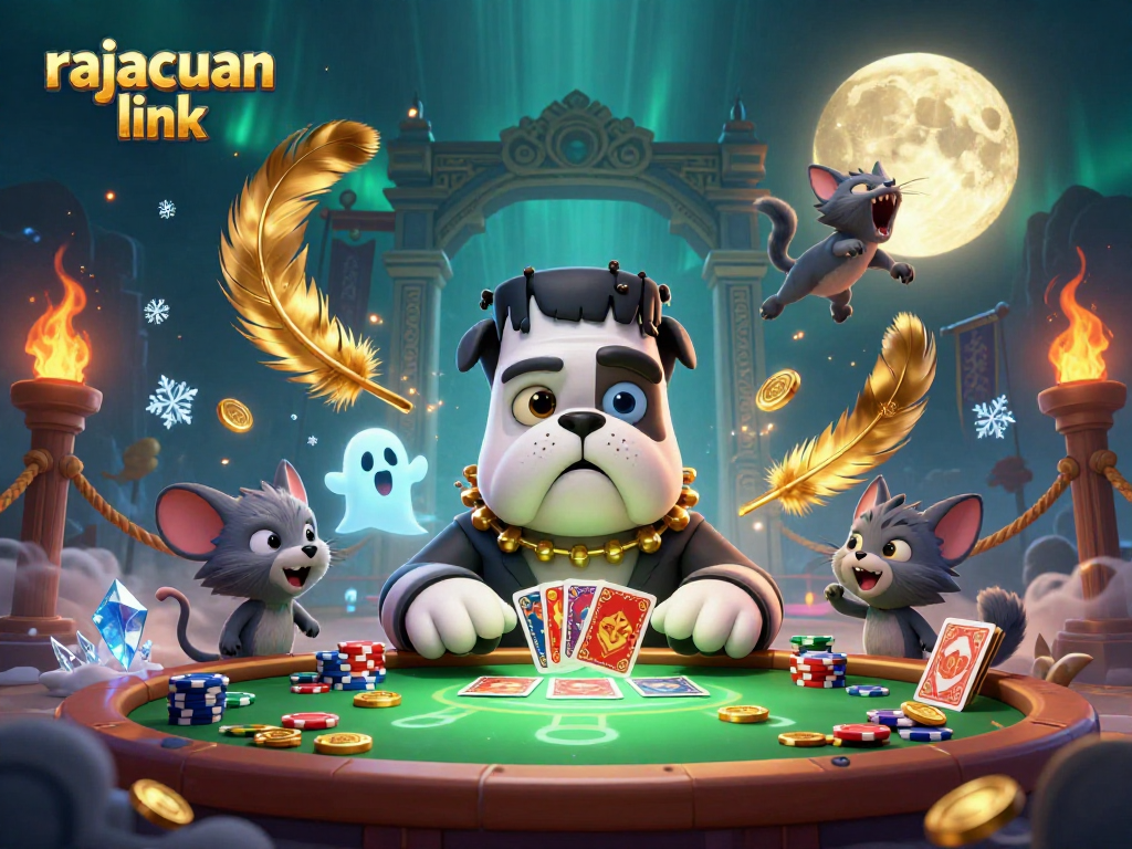 Engage with rajacuan link while enjoying live Sicbo gaming at a vibrant casino scene.