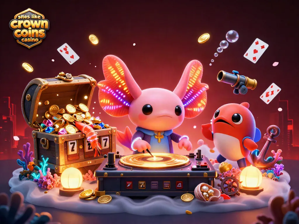 Play and win with top alternatives at sites like crown coins casino in a vibrant underwater scene.