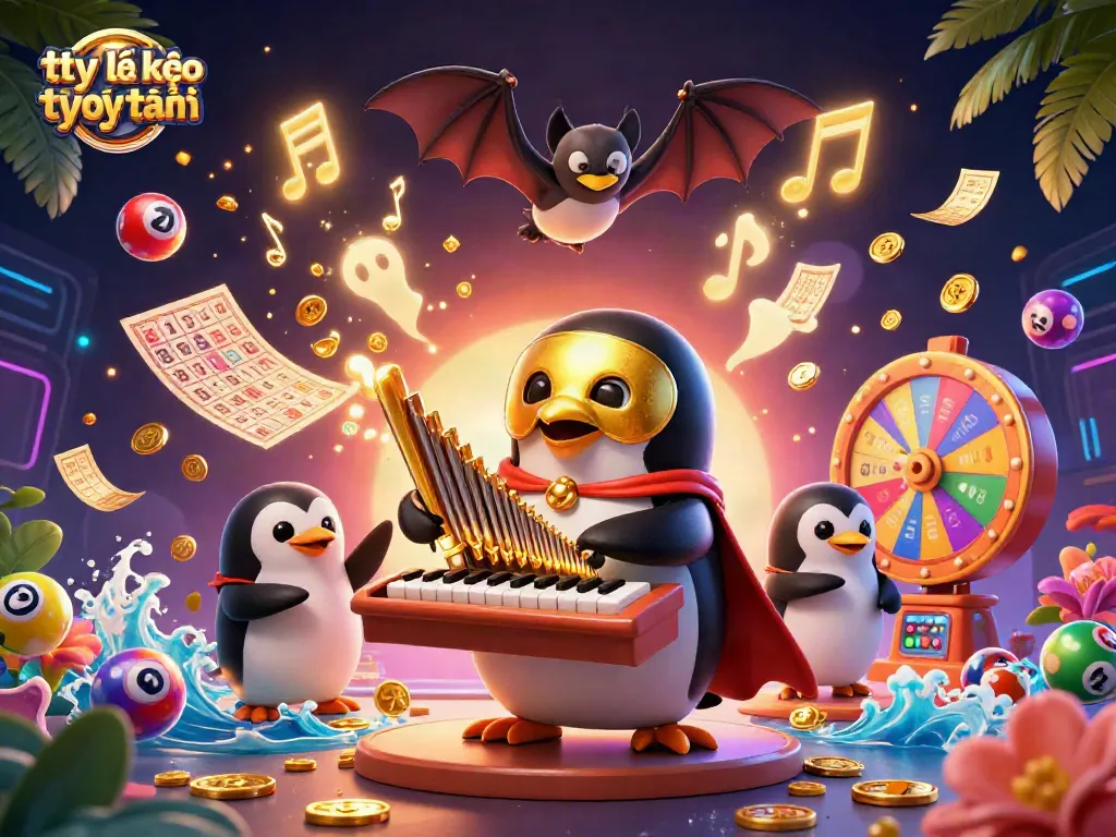 Engage with tỷ lệ kèo trực tuyến while enjoying vibrant casino-themed 3D illustration.