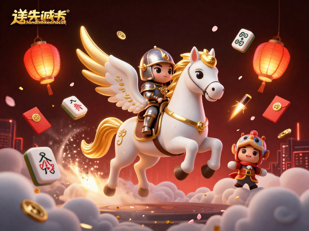 Experience thrilling action with nhandinhkeonhacai as a celestial knight navigates a vibrant gambling scene.
