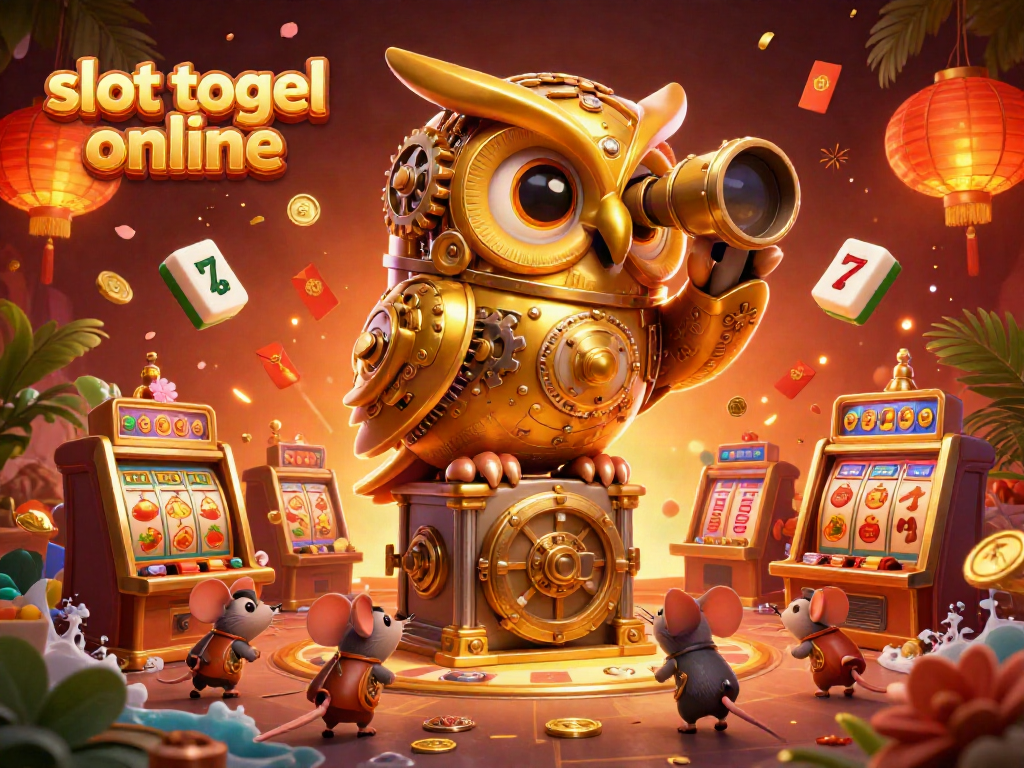 Ayam jantan beraksi pada slot togel online di kasino virtual yang meriah.