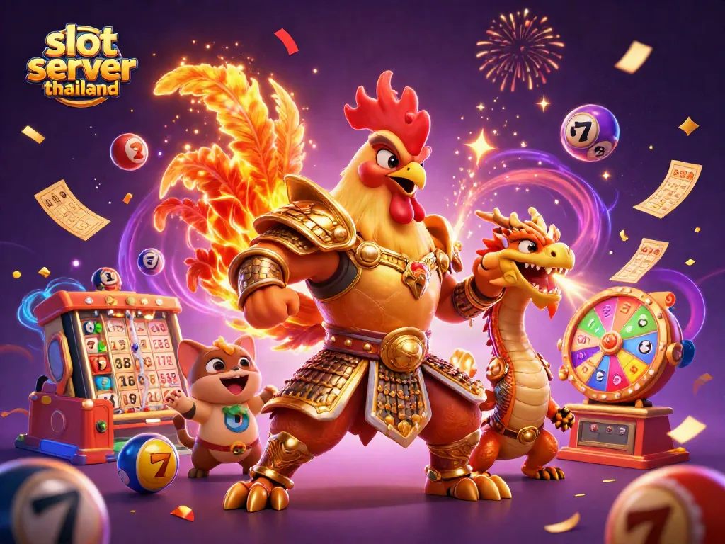 Experience the thrill of slot server thailand with vibrant gaming elements and enchanting characters.