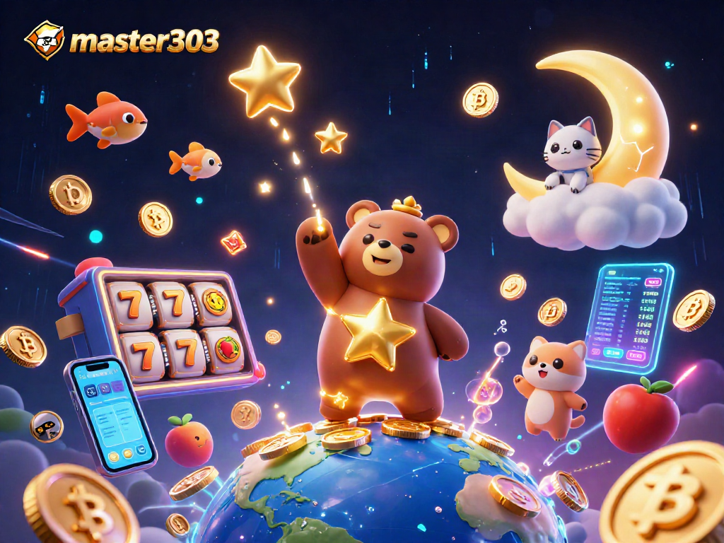 Master303 memudahkan pemain slot mengumpulkan koin dalam ilustrasi penuh warna.
